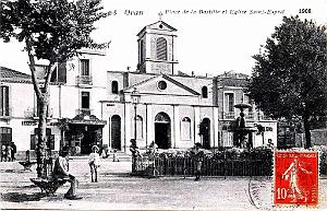 Oran - Place de la Bastille - L'Eglise Saint-Esprit -1908